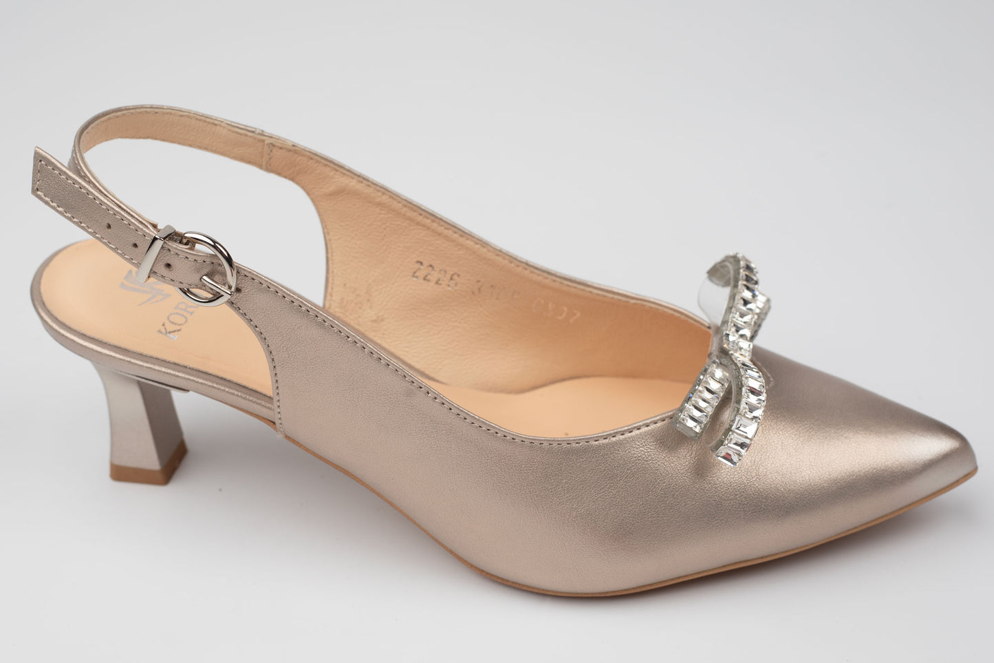 Pantofi damă piele naturală KORDEL 3108 Auriu