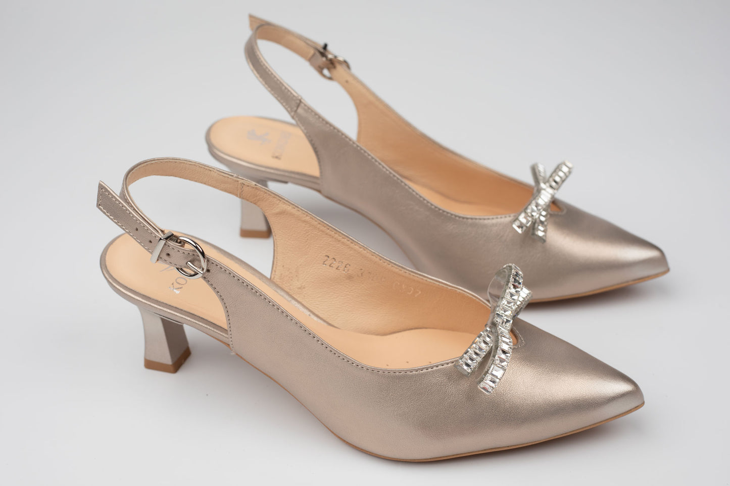 Pantofi damă piele naturală KORDEL 3108 Auriu