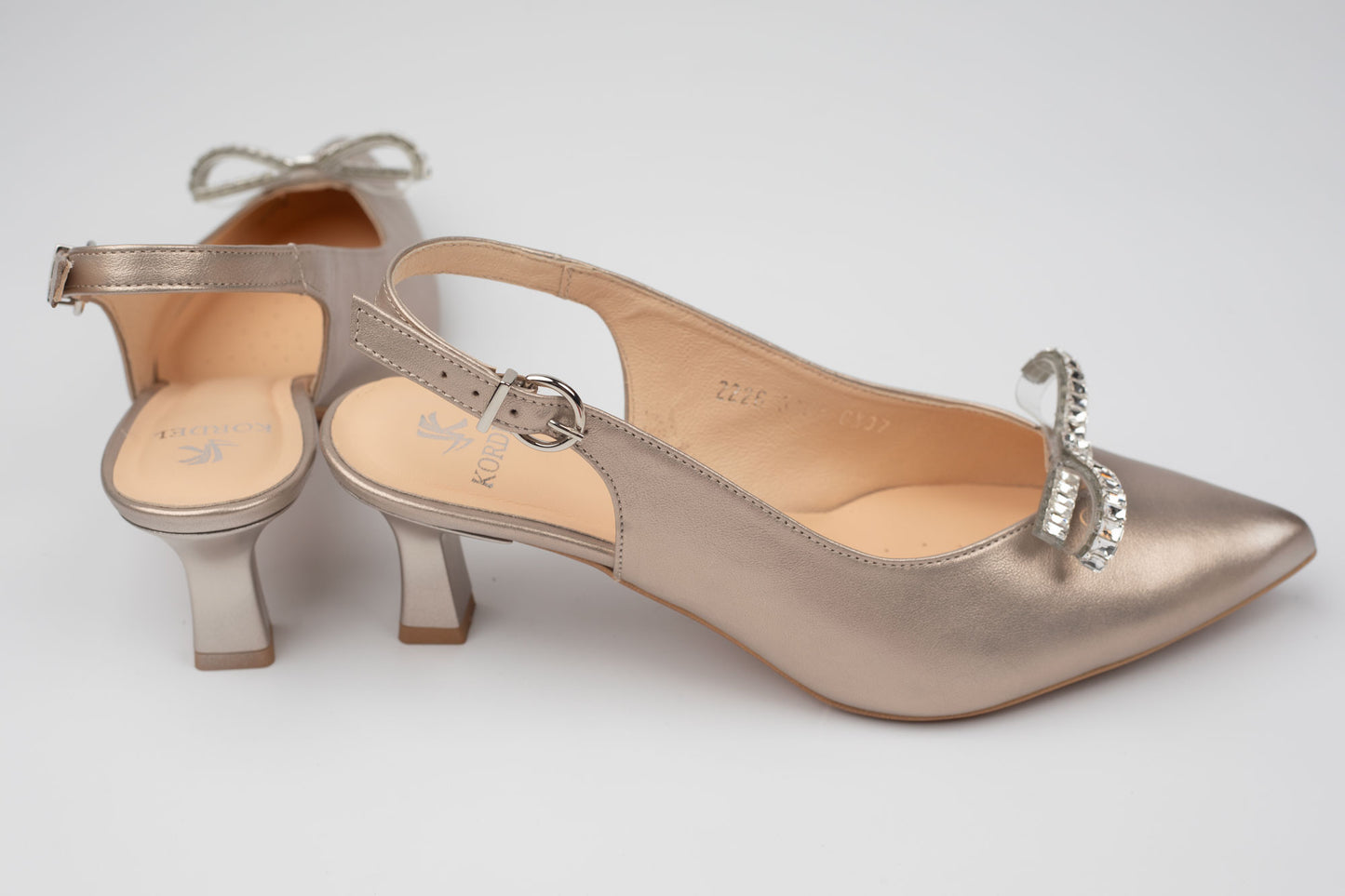 Pantofi damă piele naturală KORDEL 3108 Auriu