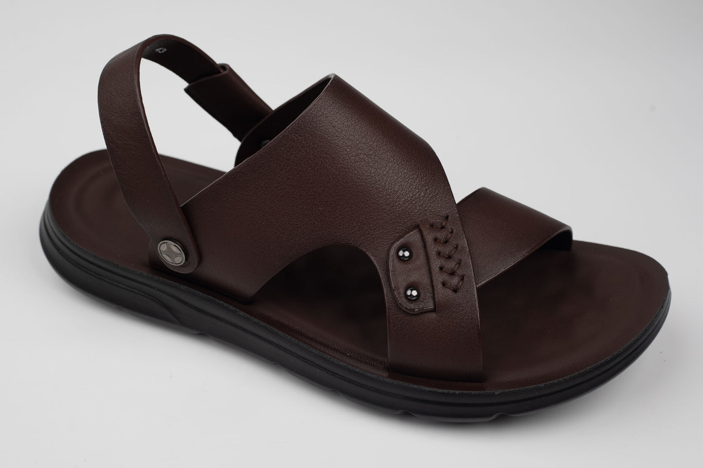 Sandale bărbați piele naturală MELS 5735 Maro (39-47)