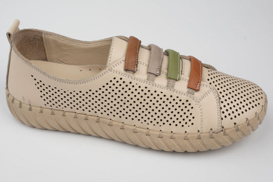 Pantofi damă piele naturală BIOFLEX SPORT 5332 Bej