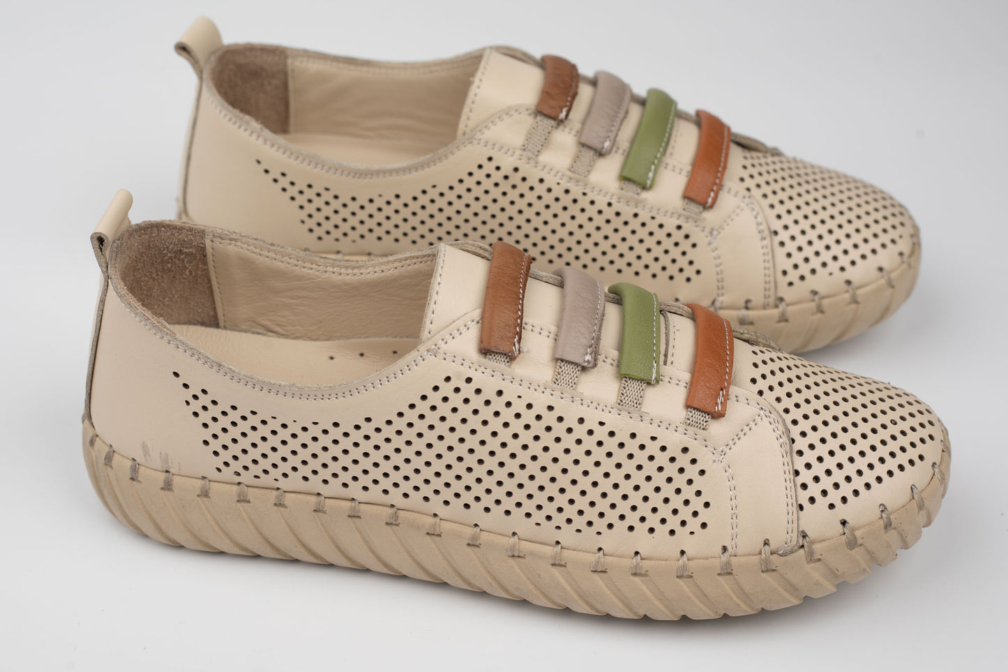 Pantofi damă piele naturală BIOFLEX SPORT 5332 Bej