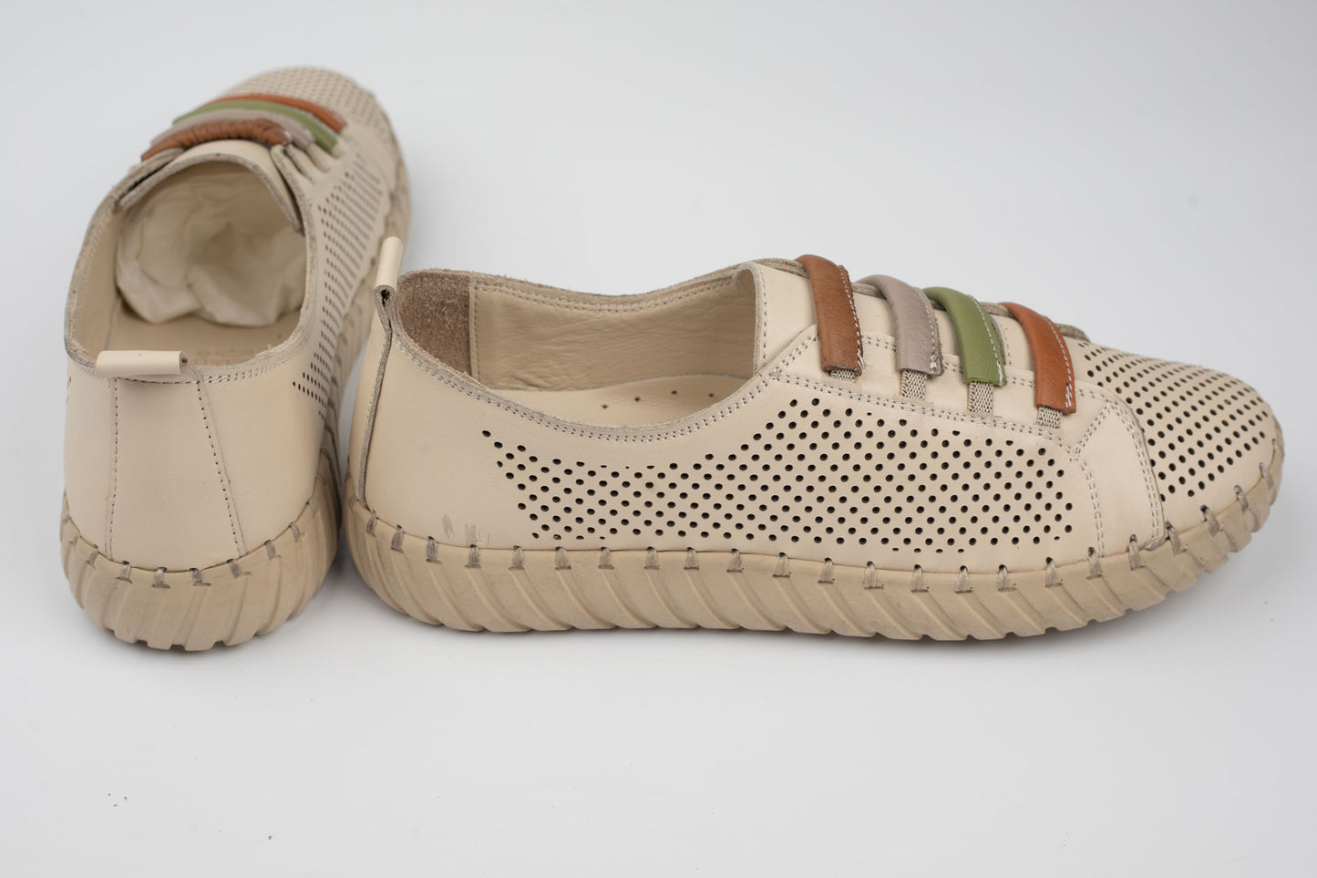 Pantofi damă piele naturală BIOFLEX SPORT 5332 Bej
