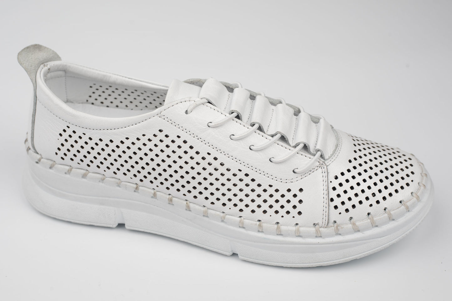 Pantofi damă piele naturală BIOFLEX SPORT 2025 Alb