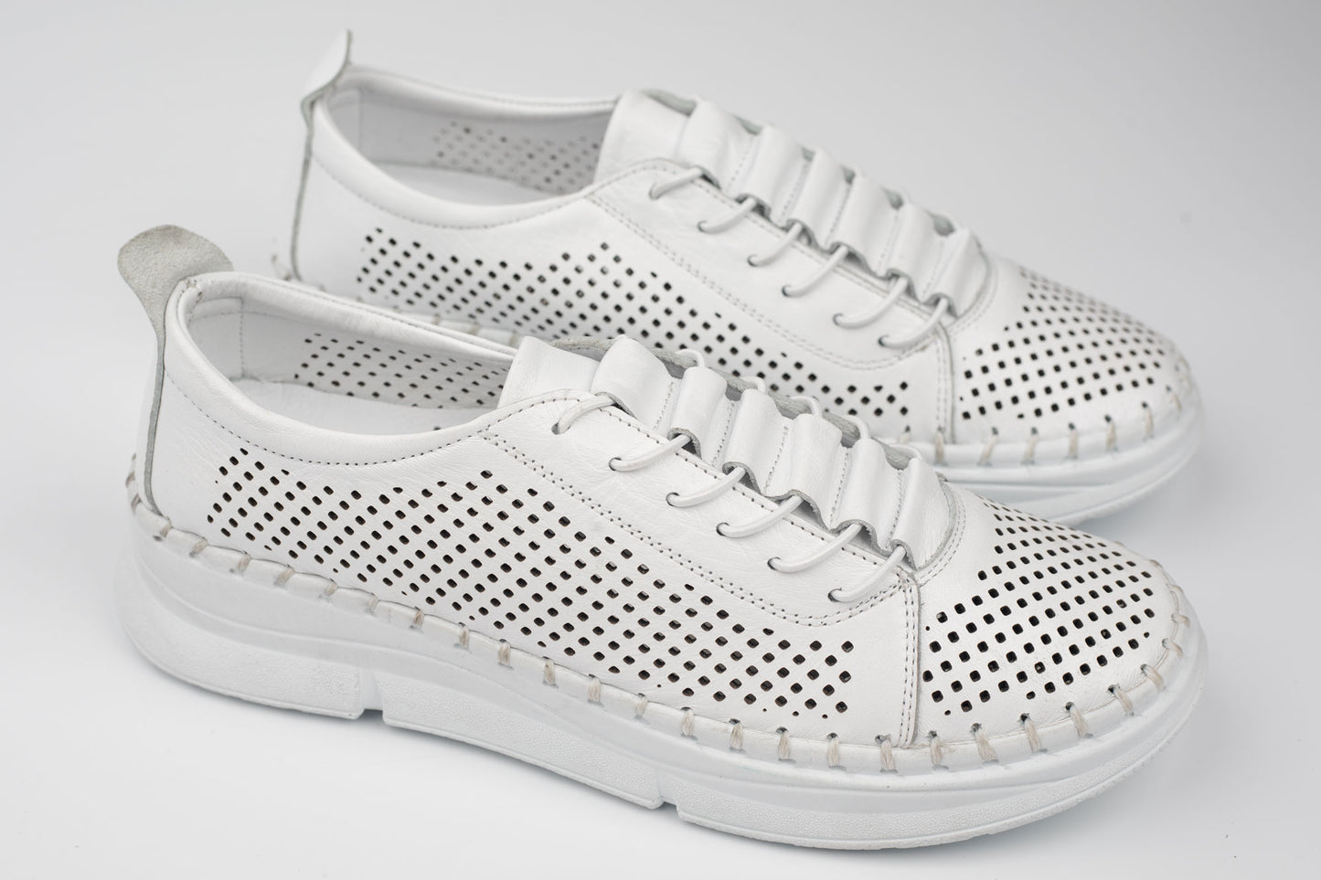Pantofi damă piele naturală BIOFLEX SPORT 2025 Alb