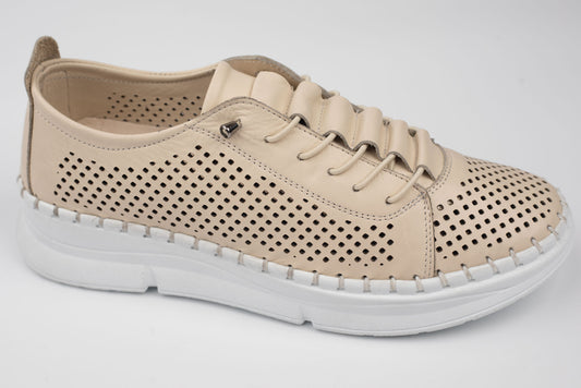 Pantofi damă piele naturală BIOFLEX SPORT 2025 Bej