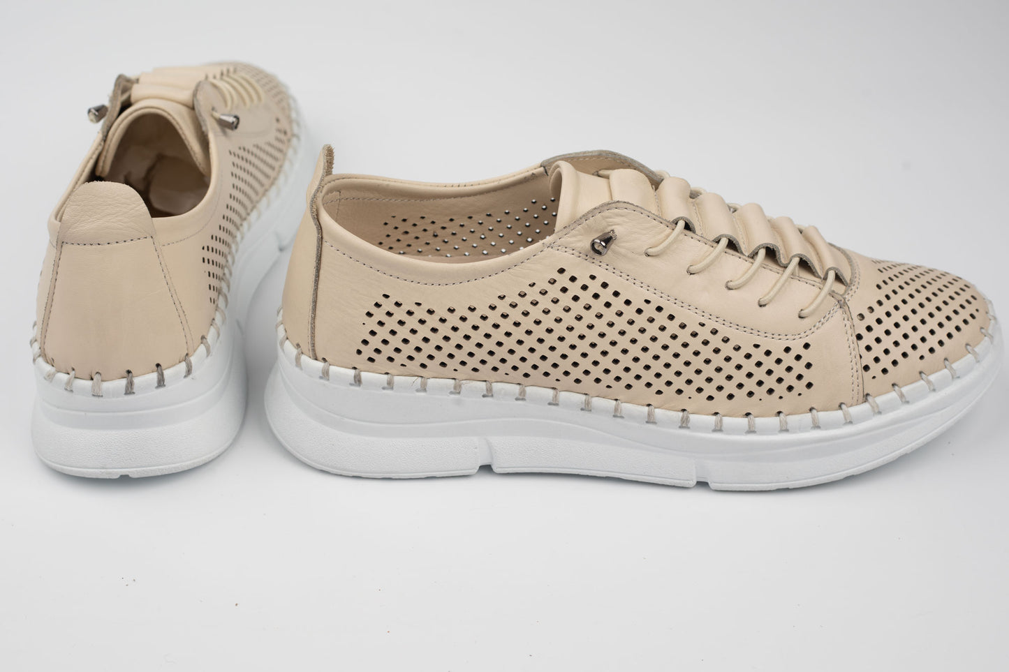 Pantofi damă piele naturală BIOFLEX SPORT 2025 Bej