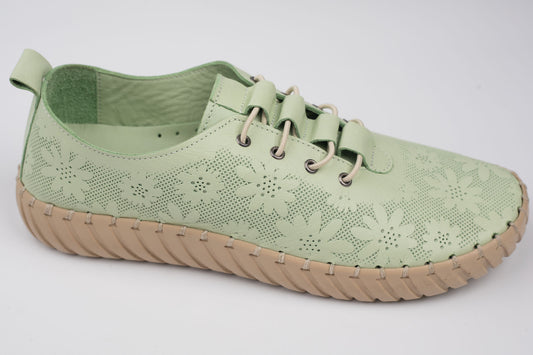 Pantofi damă piele naturală BIOFLEX 532 Verde