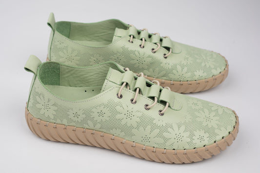 Pantofi damă piele naturală BIOFLEX 532 Verde