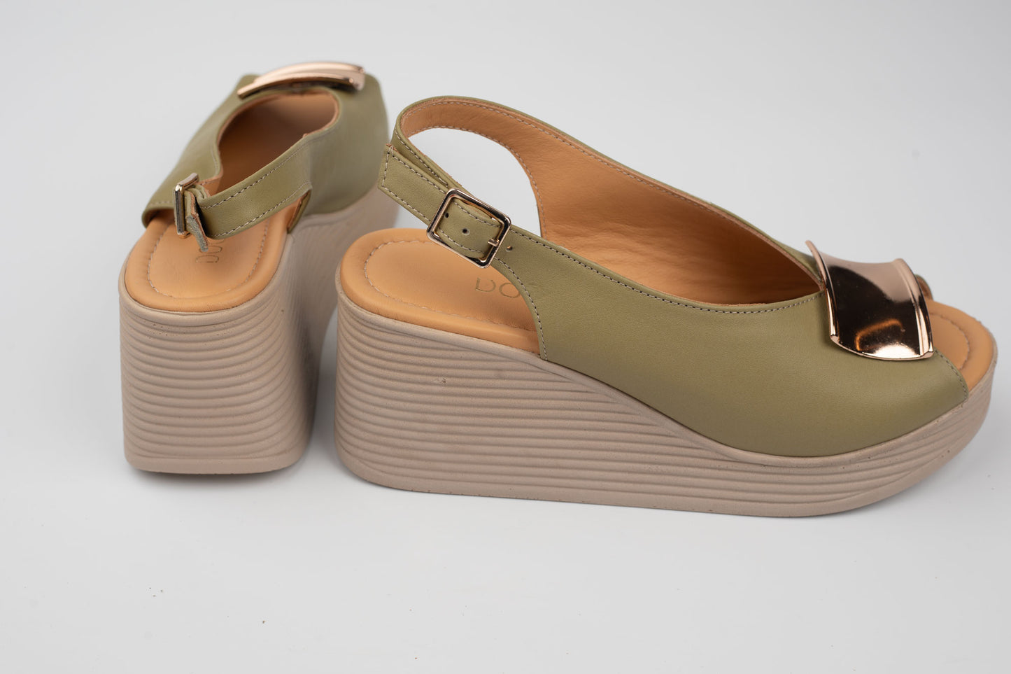 Sandale damă piele naturală DOGATI 4012 Khaki
