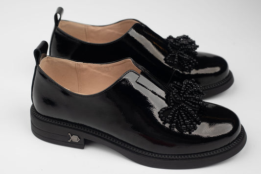 Pantofi damă piele naturală lăcuită BETINA Mel 219 Nlac