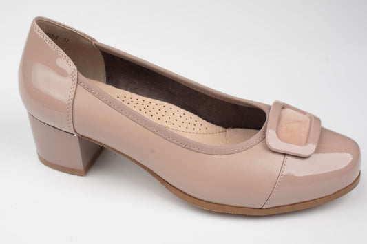 Pantofi damă piele naturală BETINA 2537 Khaki (35-40)
