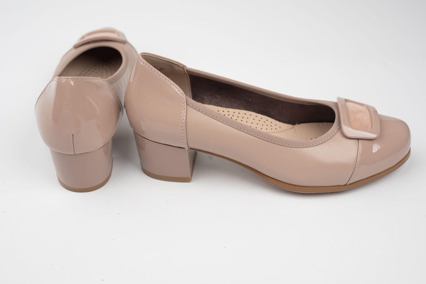 Pantofi damă piele naturală BETINA 2537 Khaki (35-40)