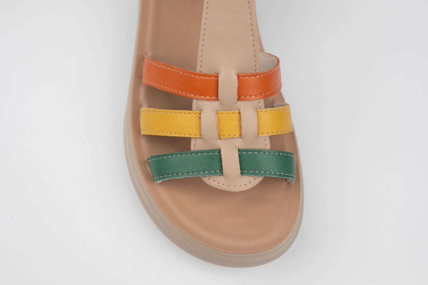 Sandale damă piele naturală FORMAZIONE 246609 Crem color