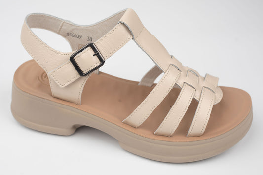 Sandale damă piele naturală FORMAZIONE 24669 Apricot