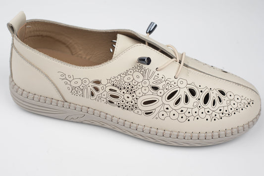 Pantofi damă piele naturală BETINA 80251 Bej