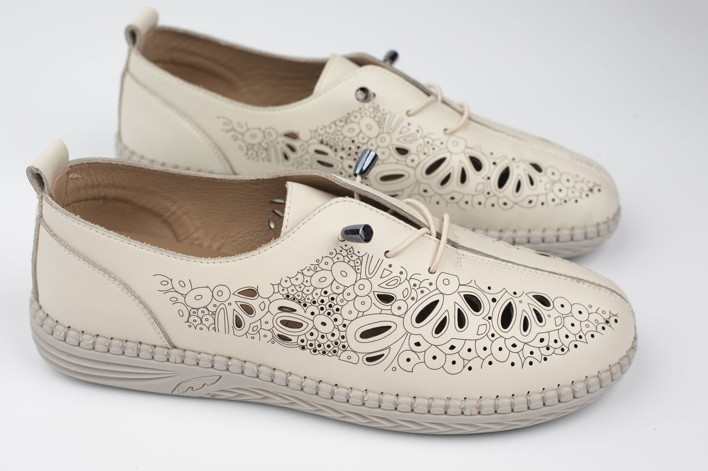 Pantofi damă piele naturală BETINA 80251 Bej