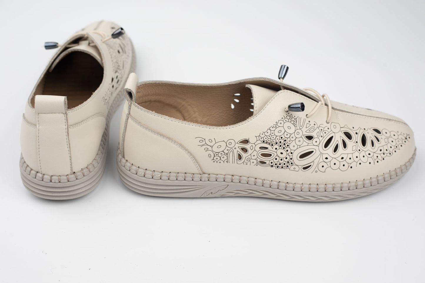 Pantofi damă piele naturală BETINA 80251 Bej