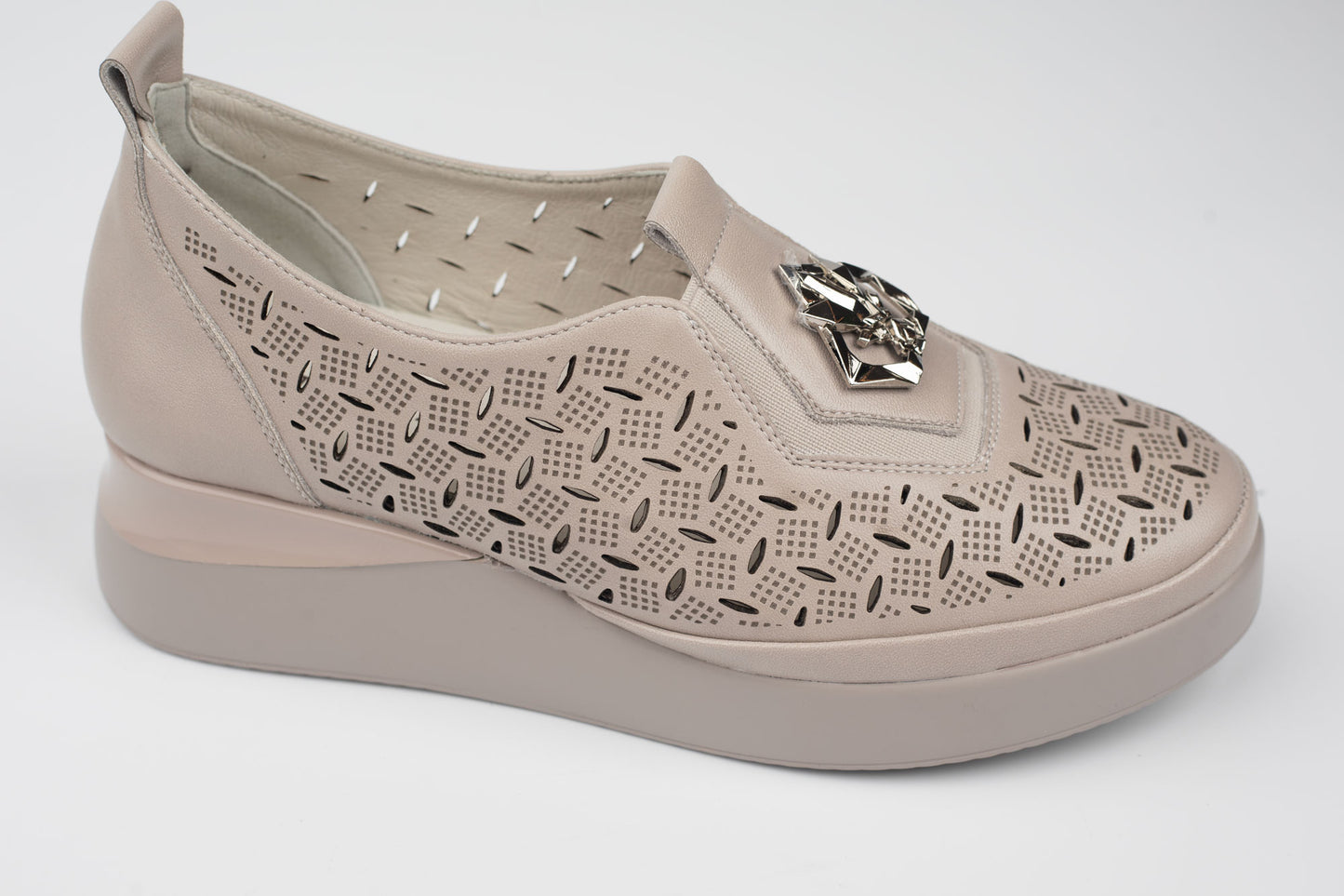 Pantofi damă piele naturală BETINA 6518 Taupe