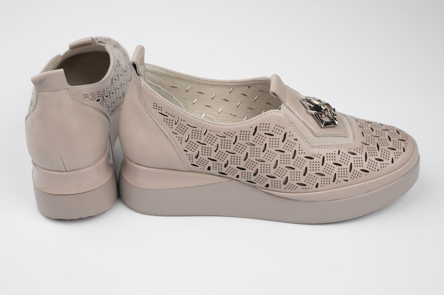 Pantofi damă piele naturală BETINA 6518 Taupe