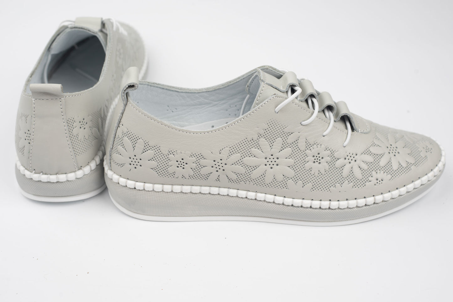 Pantofi damă piele naturală BIOFLEX 116 Gri