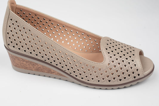 Pantofi dama piele naturală BETINA 23797 Bej ( 35-41)