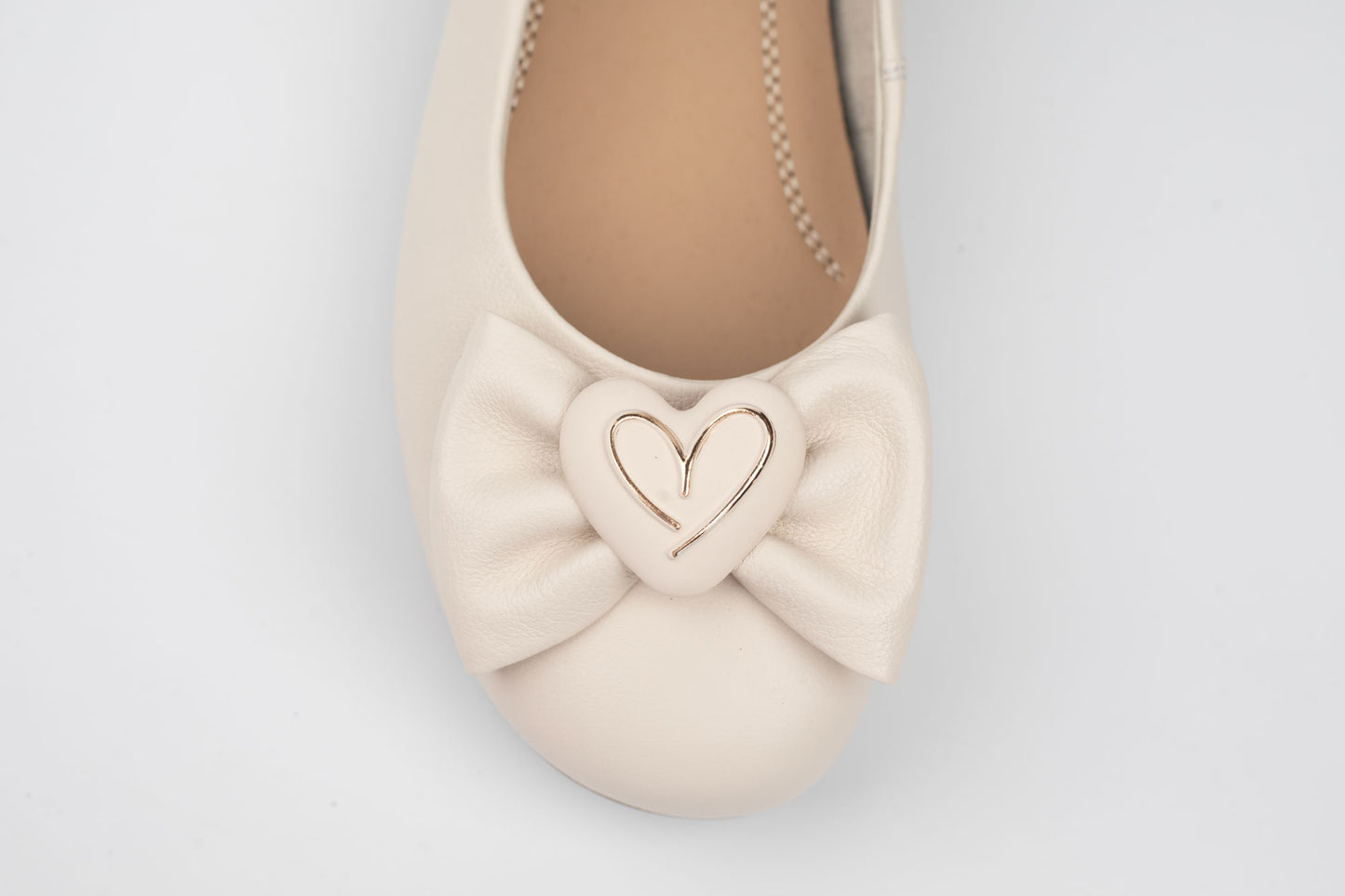 Pantofi dama XXL piele naturală BETINA 250614 Crem (38-41)