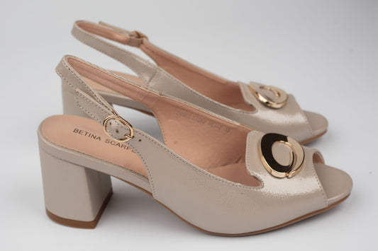 Sandale damă piele naturală BETINA 24663 Bej