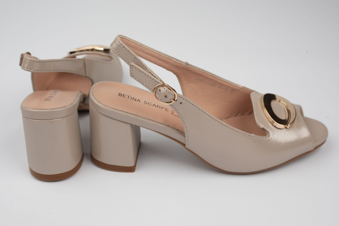Sandale damă piele naturală BETINA 24663 Bej