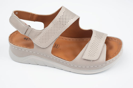 Sandale dama piele naturală BETINA 25800 Taupe