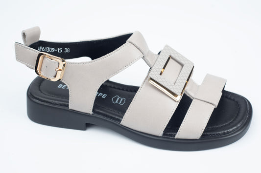 Sandale damă piele naturală BETINA 61309 Taupe (36-41)