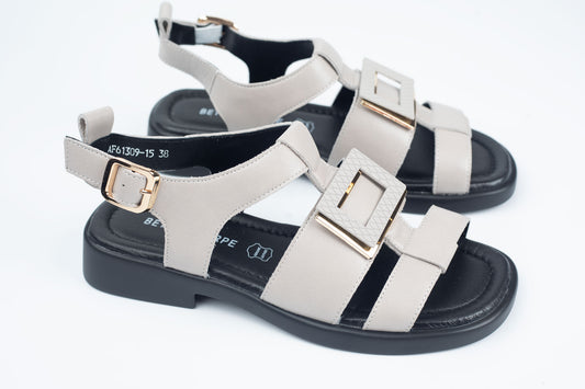 Sandale damă piele naturală BETINA 61309 Taupe (36-41)