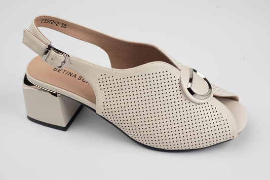 Sandale damă piele naturală BETINA 3572 Bej (38-41)
