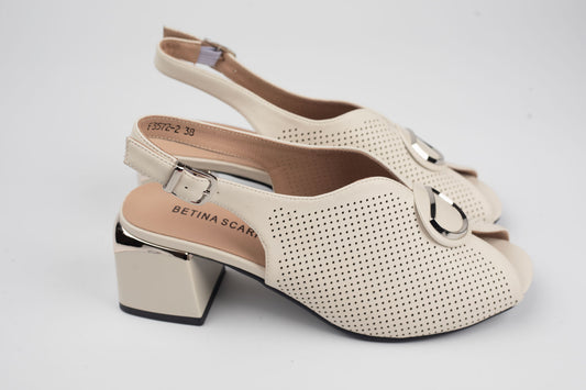 Sandale damă piele naturală BETINA 3572 Bej (38-41)