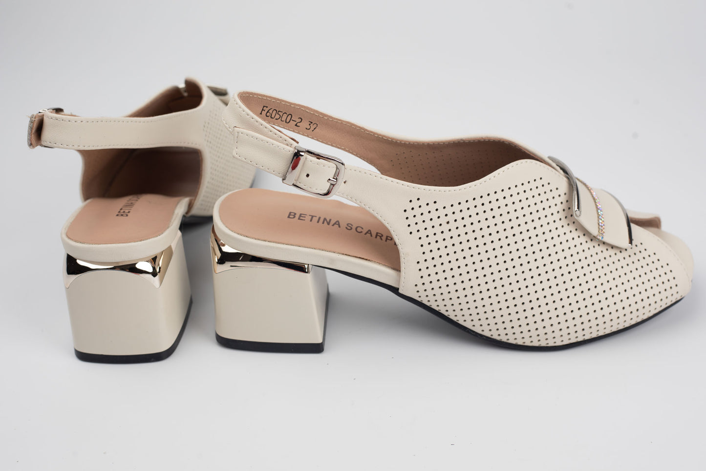 Sandale damă piele naturală BETINA 60500 Crem (36-41)