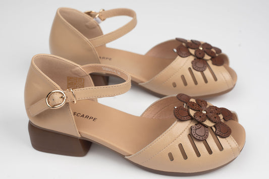 Sandale damă piele naturală BETINA 88005 Khaki