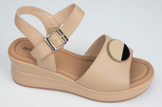 Sandale damă piele naturală BETINA 422 Bej