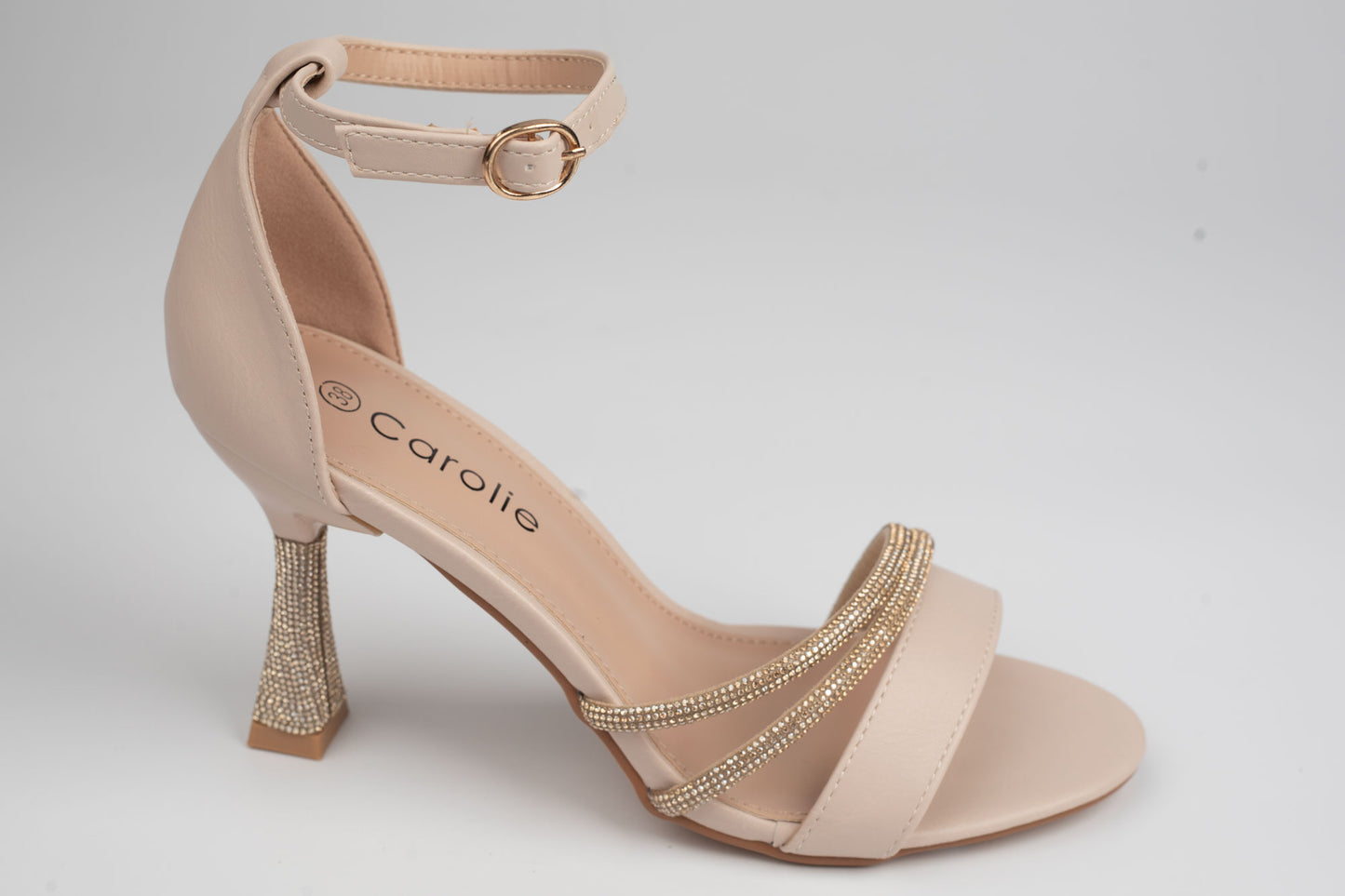 Sandale damă piele eco premium CAROL 28 Bej