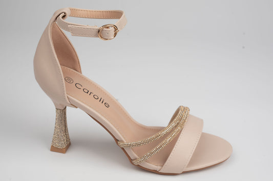 Sandale damă piele eco premium CAROL 28 Bej