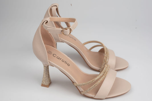 Sandale damă piele eco premium CAROL 28 Bej