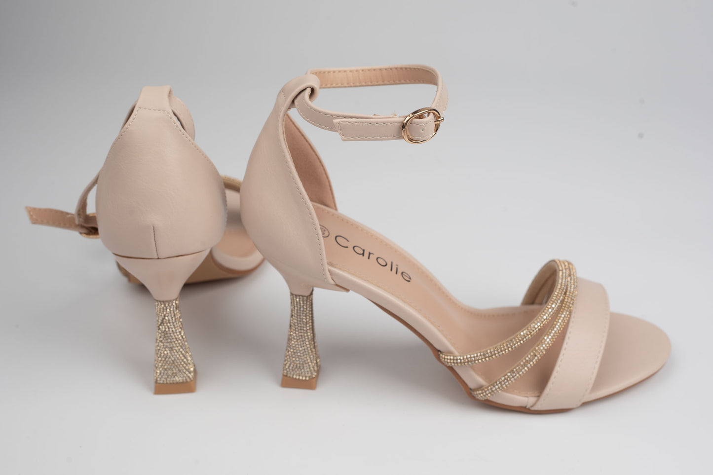 Sandale damă piele eco premium CAROL 28 Bej