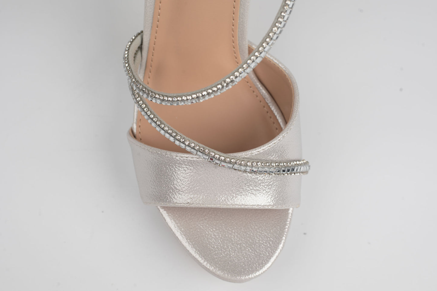 Sandale damă piele eco premium CAROL 29 Argintiu