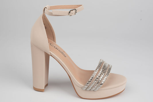 Sandale damă piele eco premium CAROL 16 Apricot