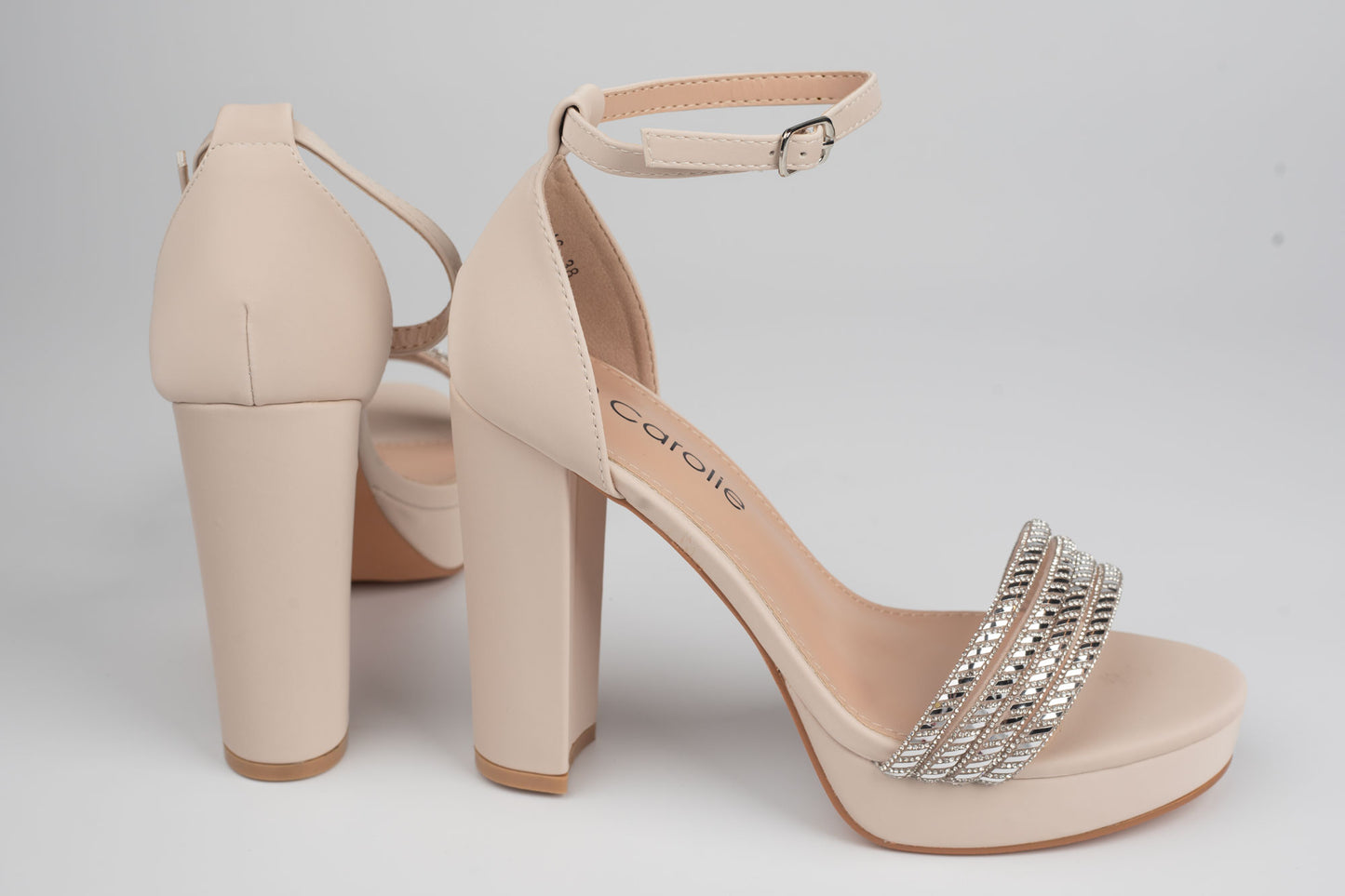 Sandale damă piele eco premium CAROL 16 Apricot