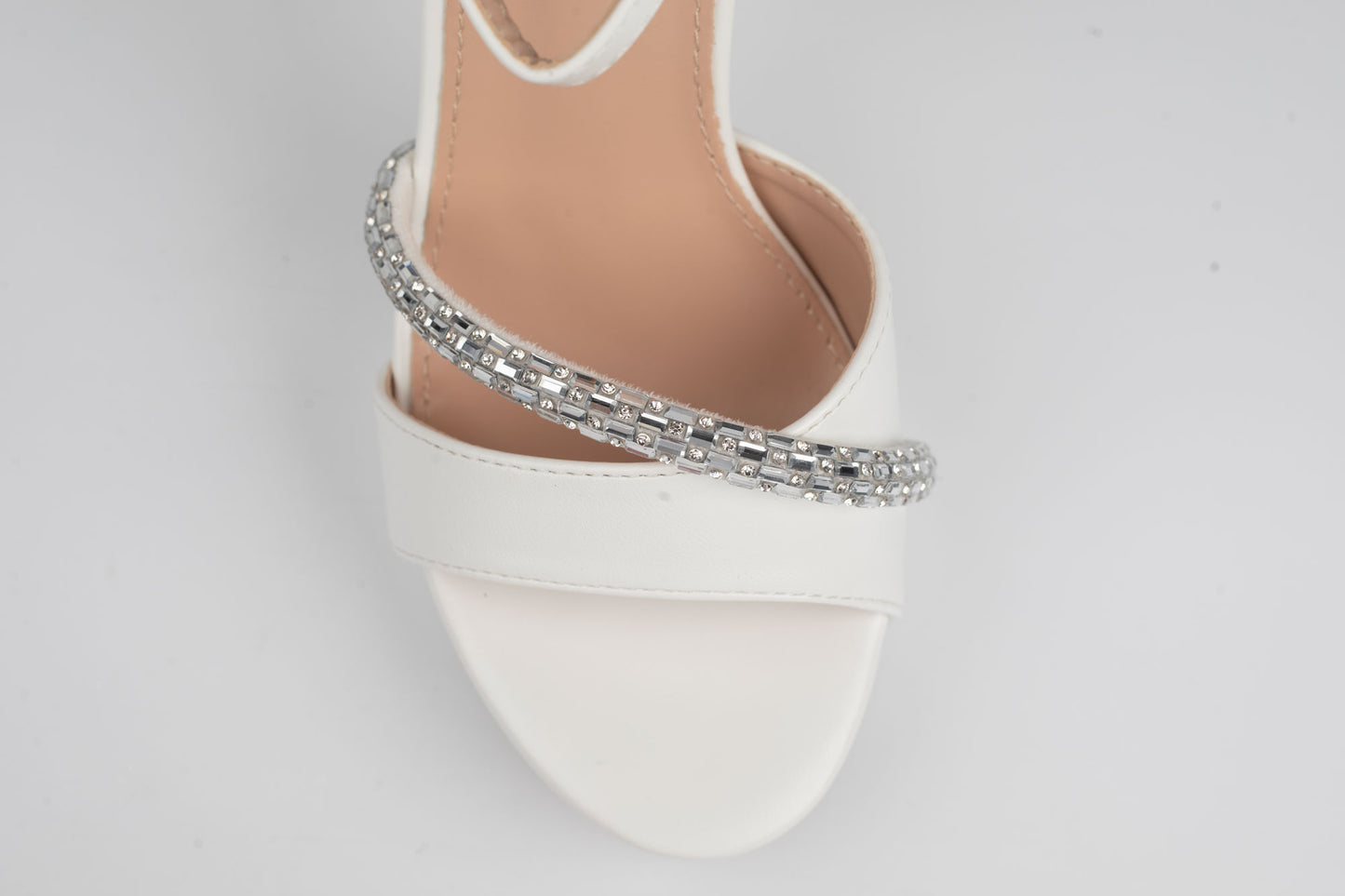 Sandale damă piele eco premium CAROL 3-A Alb