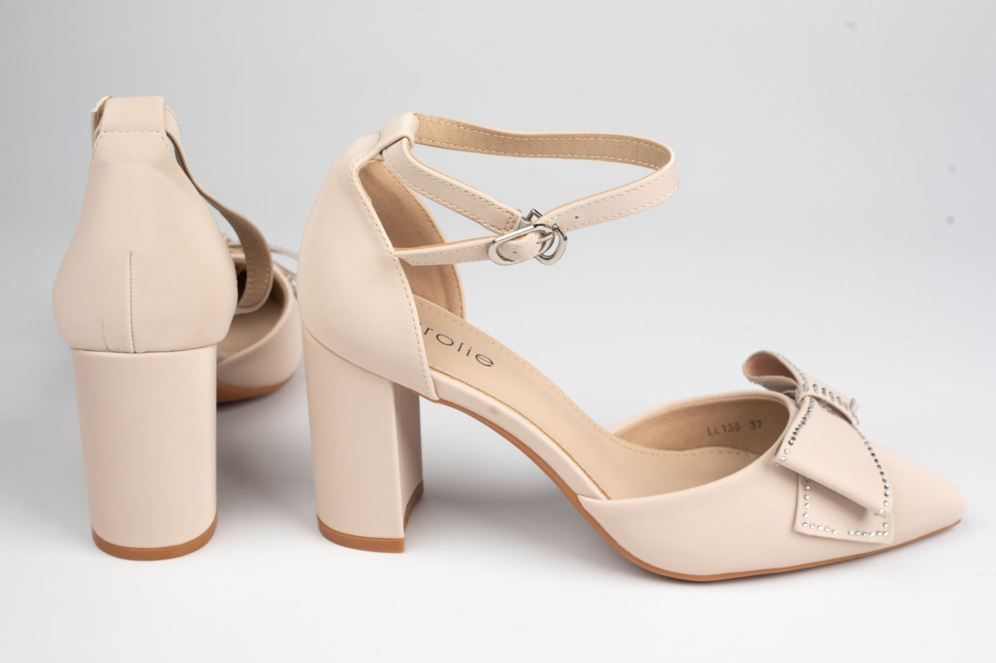 Pantofi damă piele ECO premium CAROL 139 Apricot