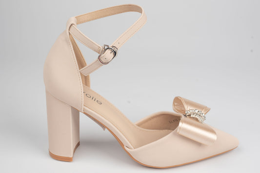 Pantofi damă piele eco CAROL 118 Apricot