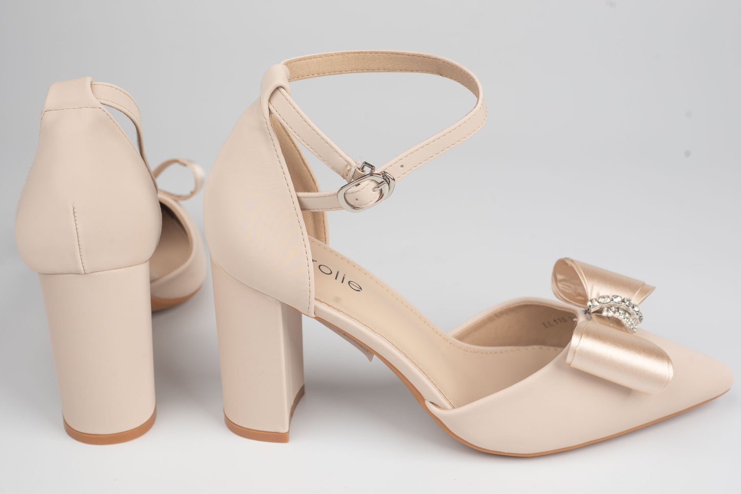 Pantofi damă piele eco CAROL 118 Apricot