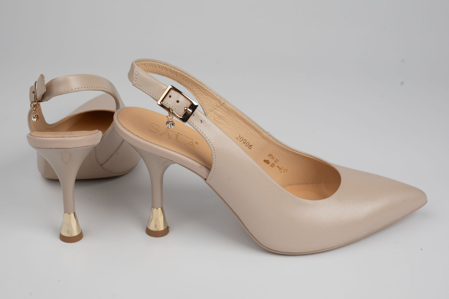 Pantofi damă piele naturală SALA 20906 Nude