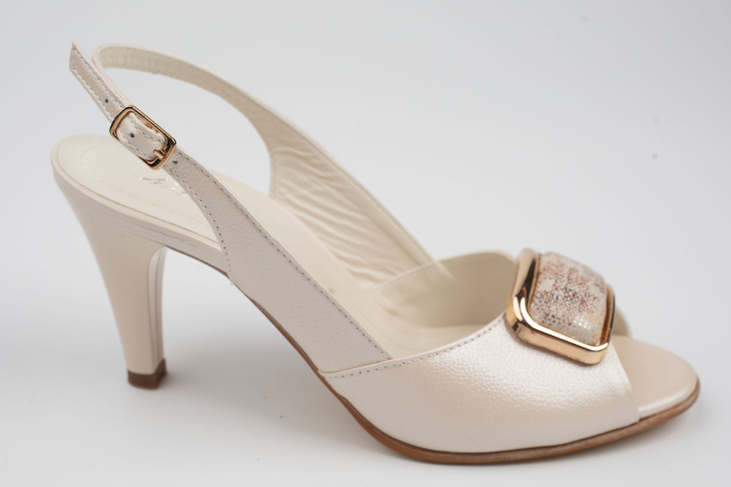 Sandale damă piele naturală NIST 693 Crem